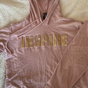 Pink and gold hoodie